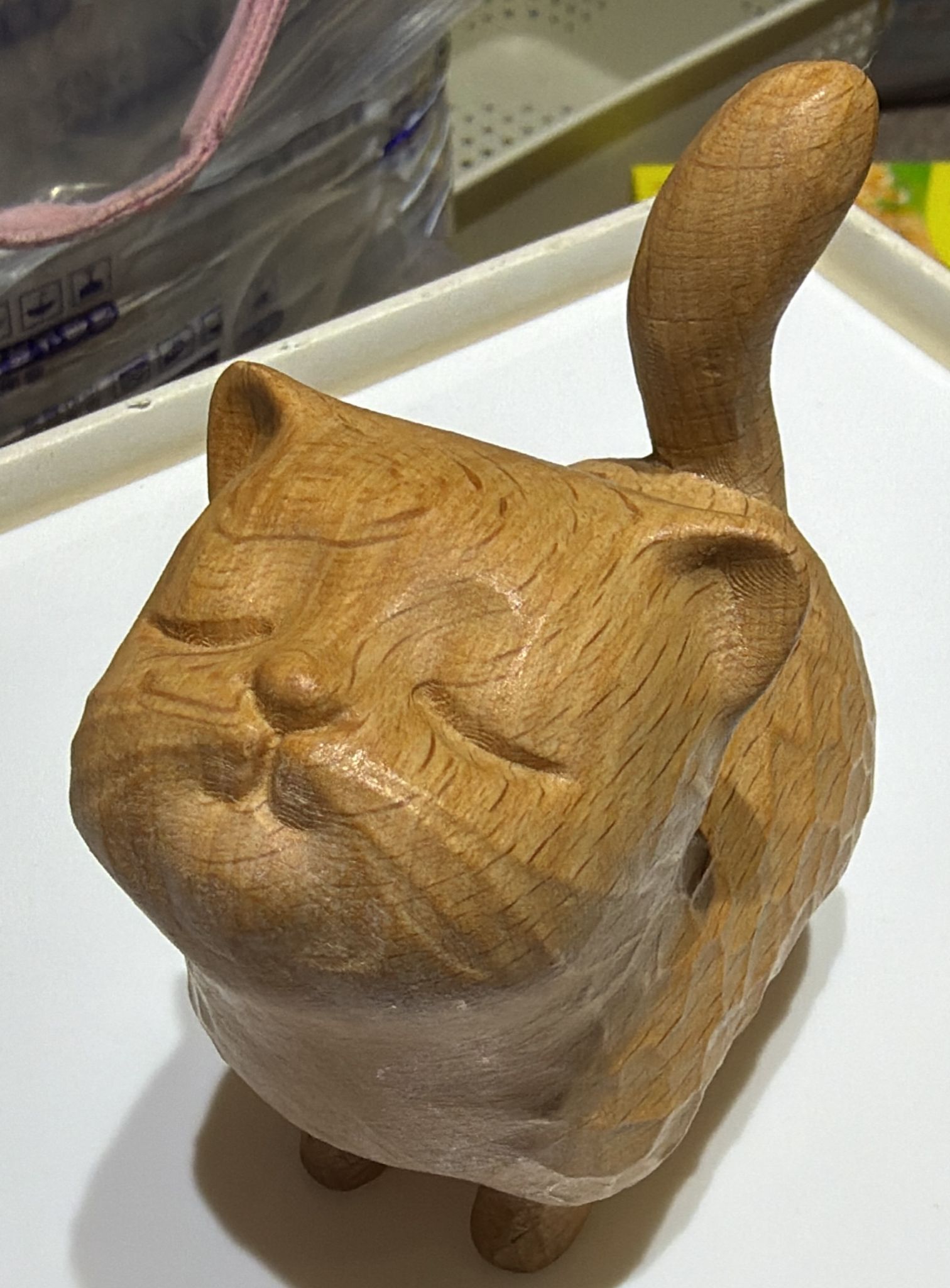 251115 -C29 黃檀木雕刻巨型貓貓擺件