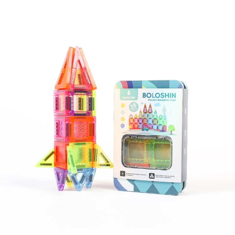 旅行攜帶式 口袋炫彩MINI磁力片38片