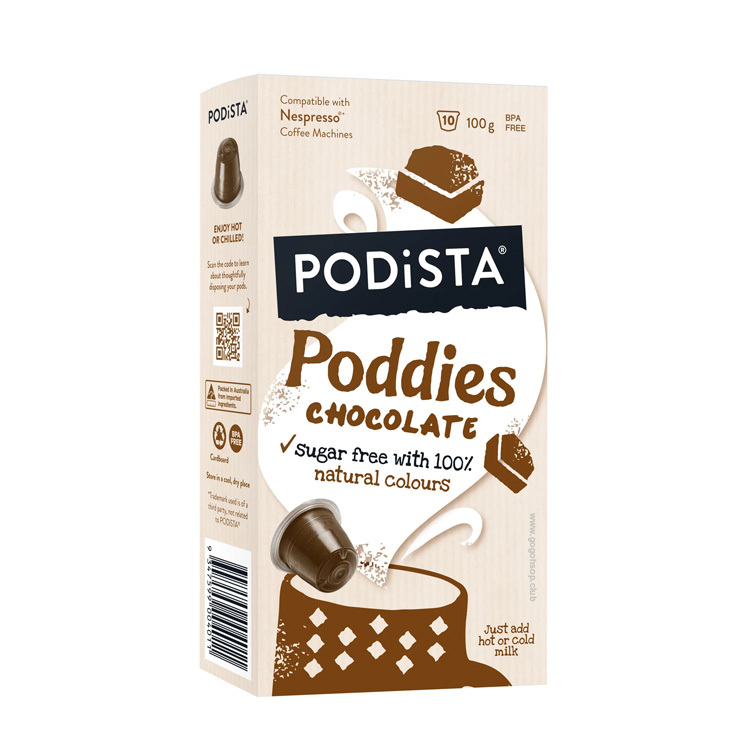 PODiSTA 兒童朱古力飲品膠囊 (10粒裝）- 兼容 Nespresso