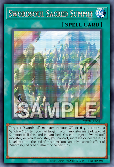 TFTV-AE061 (SER)Swordsoul Sacred Summit(大靈峰相劍門)