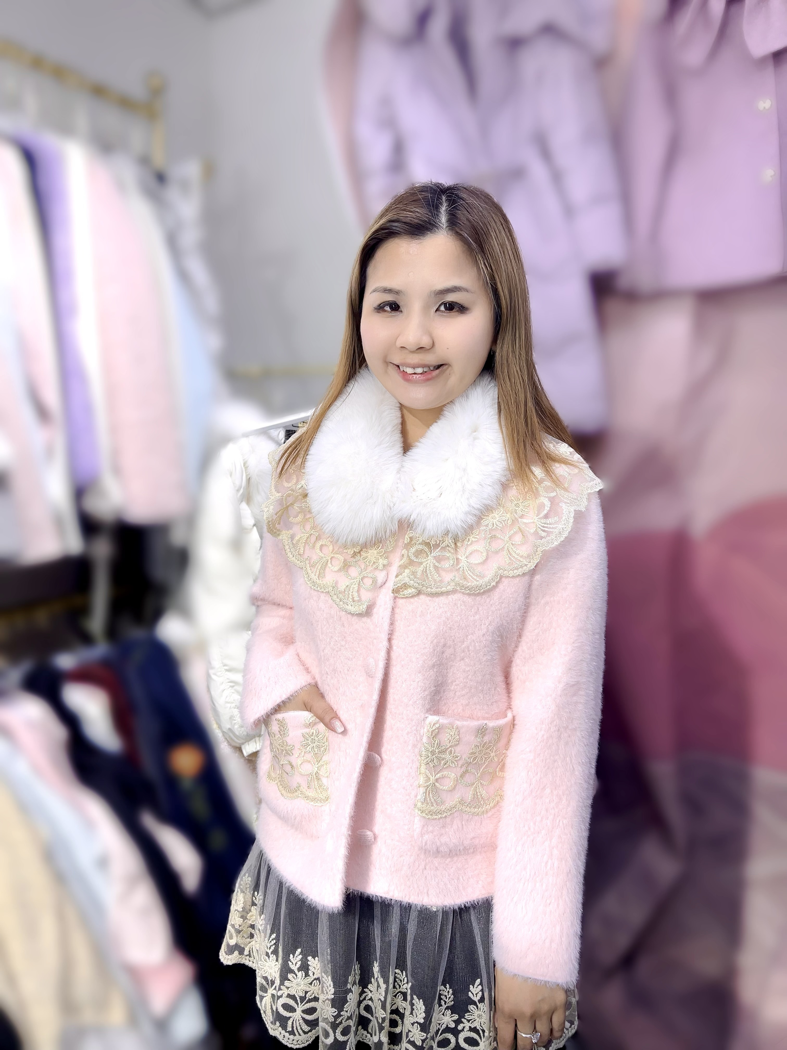 DE55   蝴蝶結開胸  胸M38 L40 長23  原價  $349