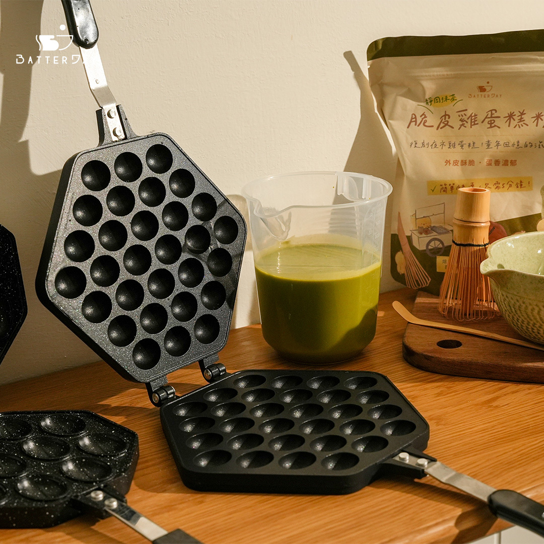 “焙日抹茶雞蛋糕粉X雞蛋仔模具”
