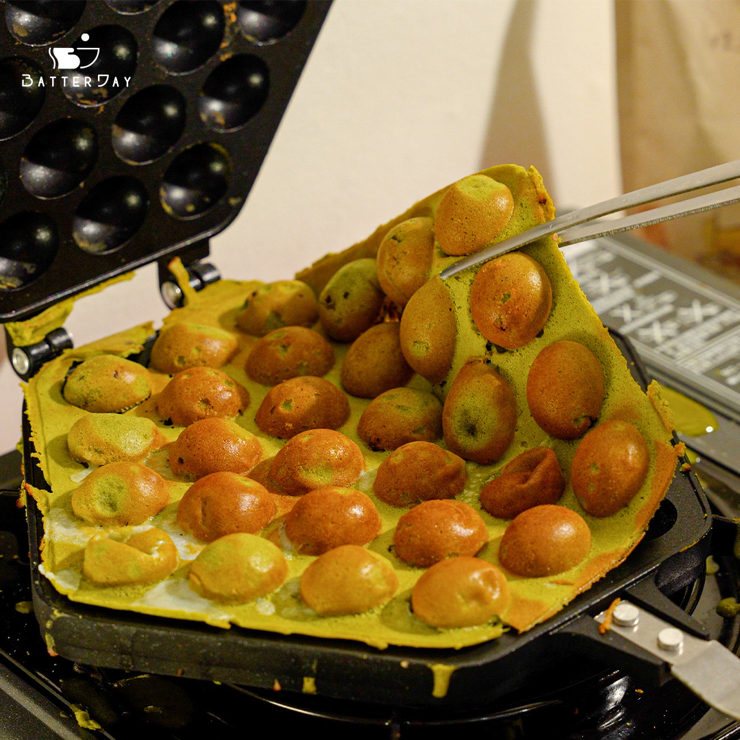 “焙日抹茶雞蛋糕粉X雞蛋仔模具”