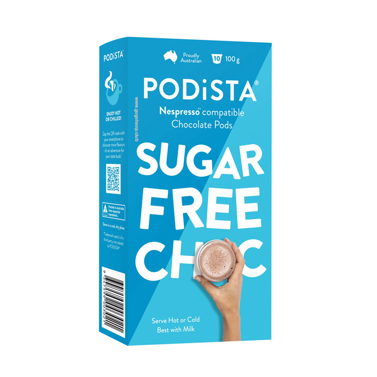 PODiSTA 無糖朱古力飲品膠囊 (10粒裝）- 兼容 Nespresso