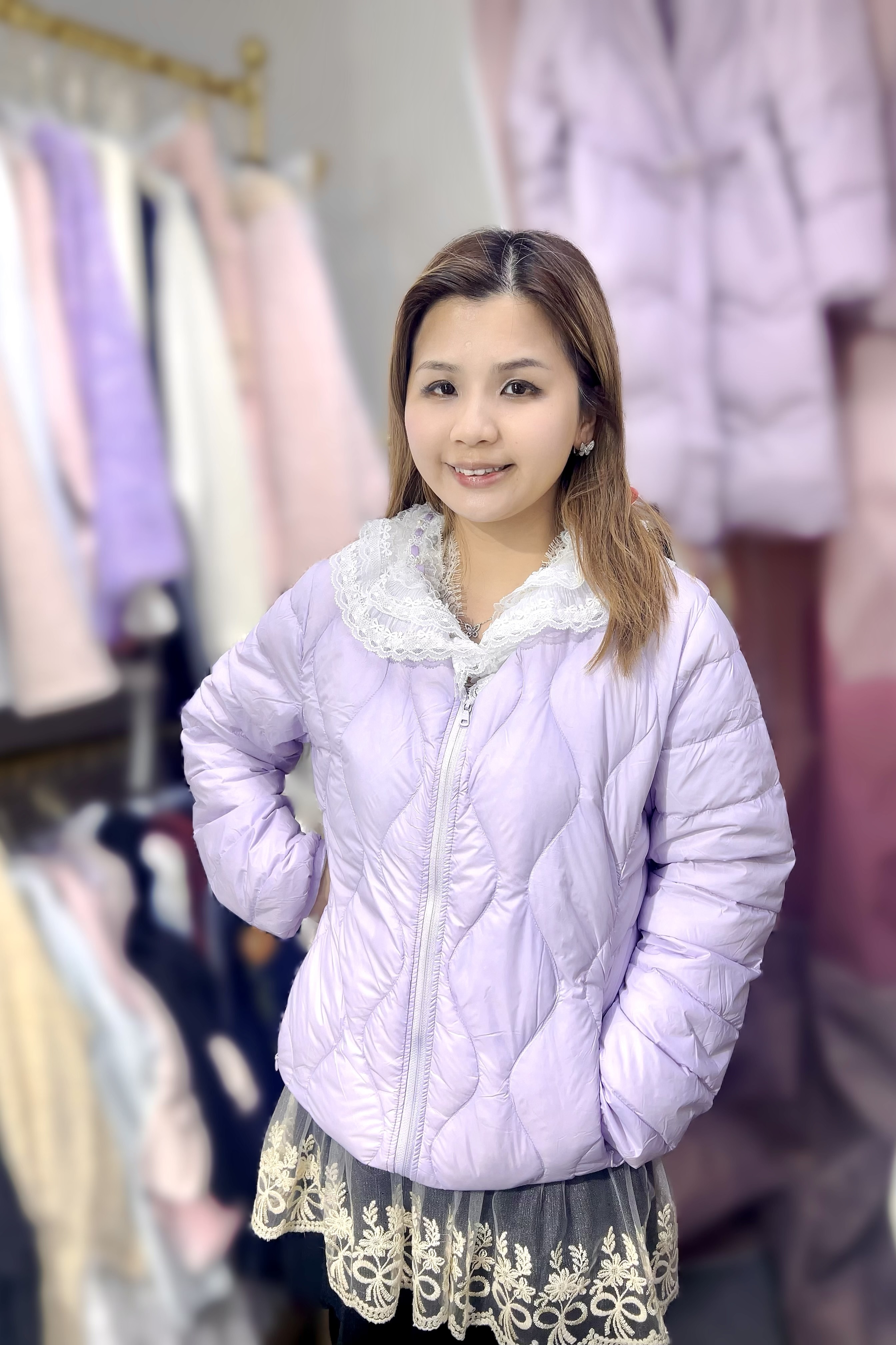 DE43   輕身短身80%羽絨   胸S38 M40 L42 長23  原價   $569