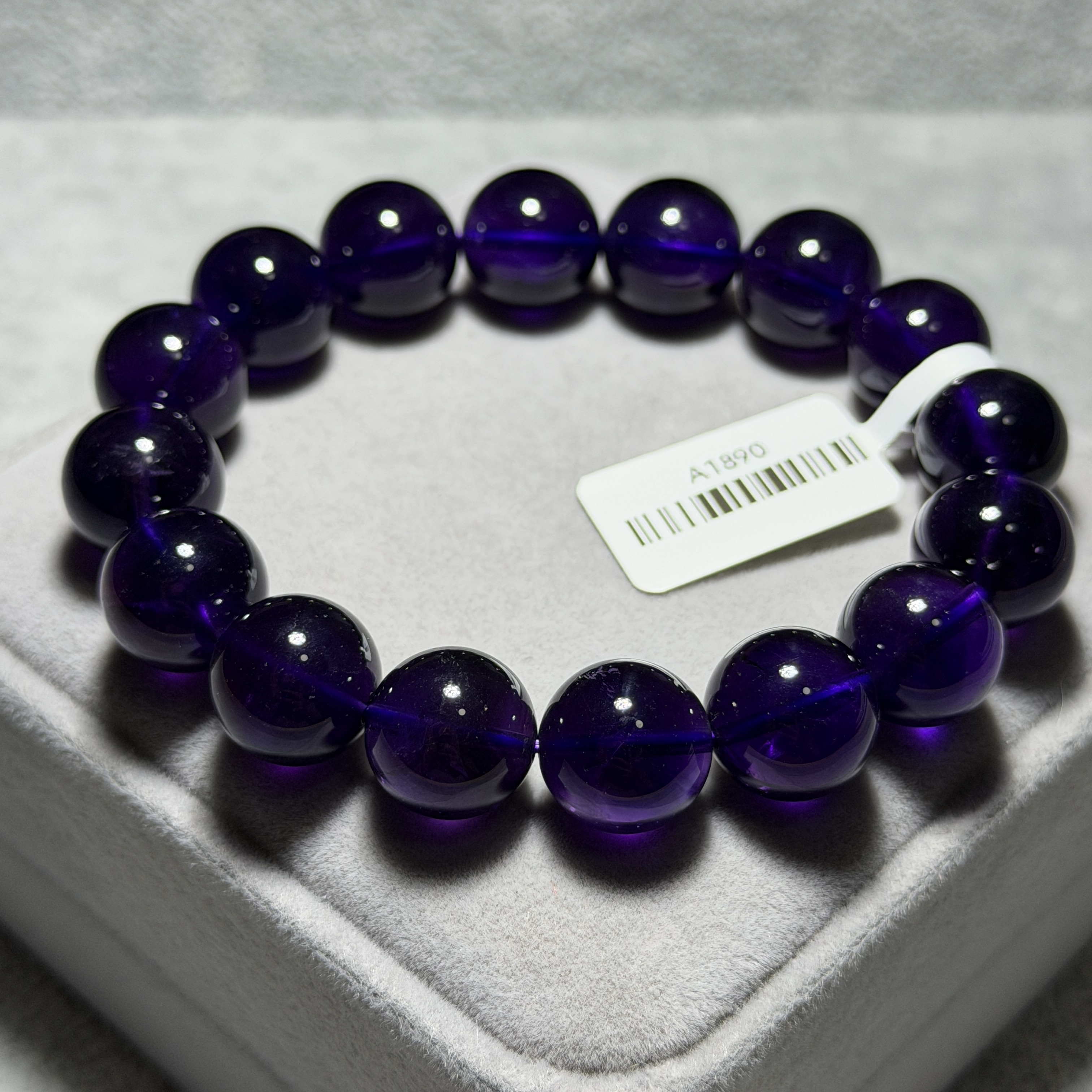 極高質紫水晶 13+mm A1890