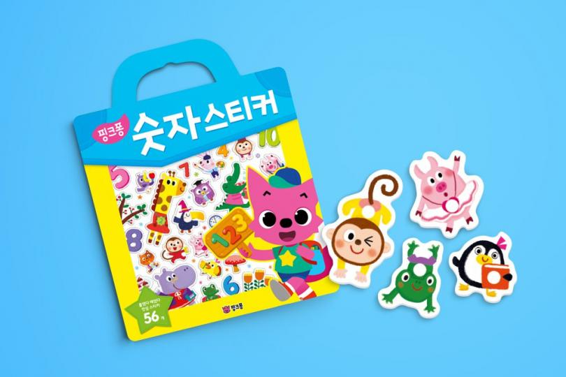 韓國🇰🇷碰碰狐書包貼紙書 數字