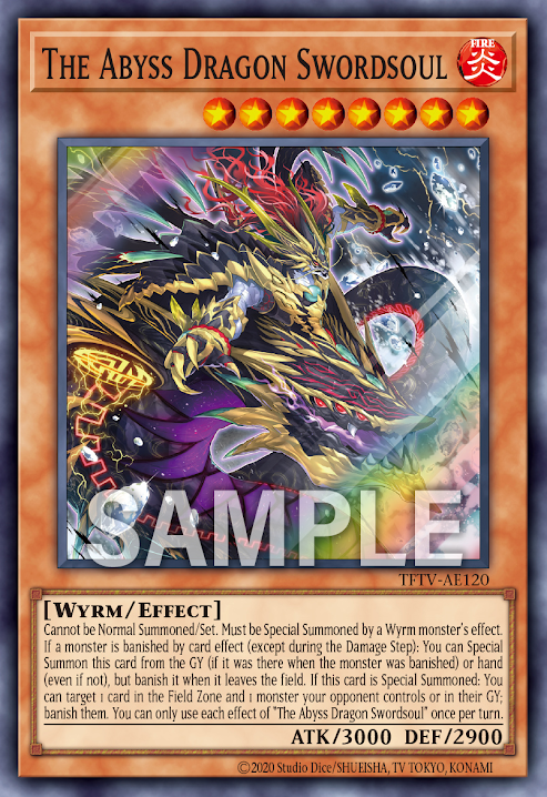 TFTV-AE120 (SR)The Abyss Dragon Swordsoul(深淵的相劍龍)