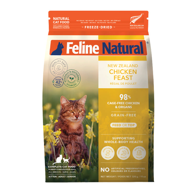 K9 Feline Natural – 凍乾脫水糧 雞肉盛宴 Freeze Dried Chicken Feast 320g