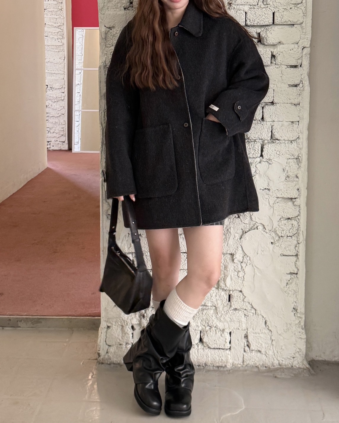 <快速出貨> NV16 雙面羊毛大衣 三色