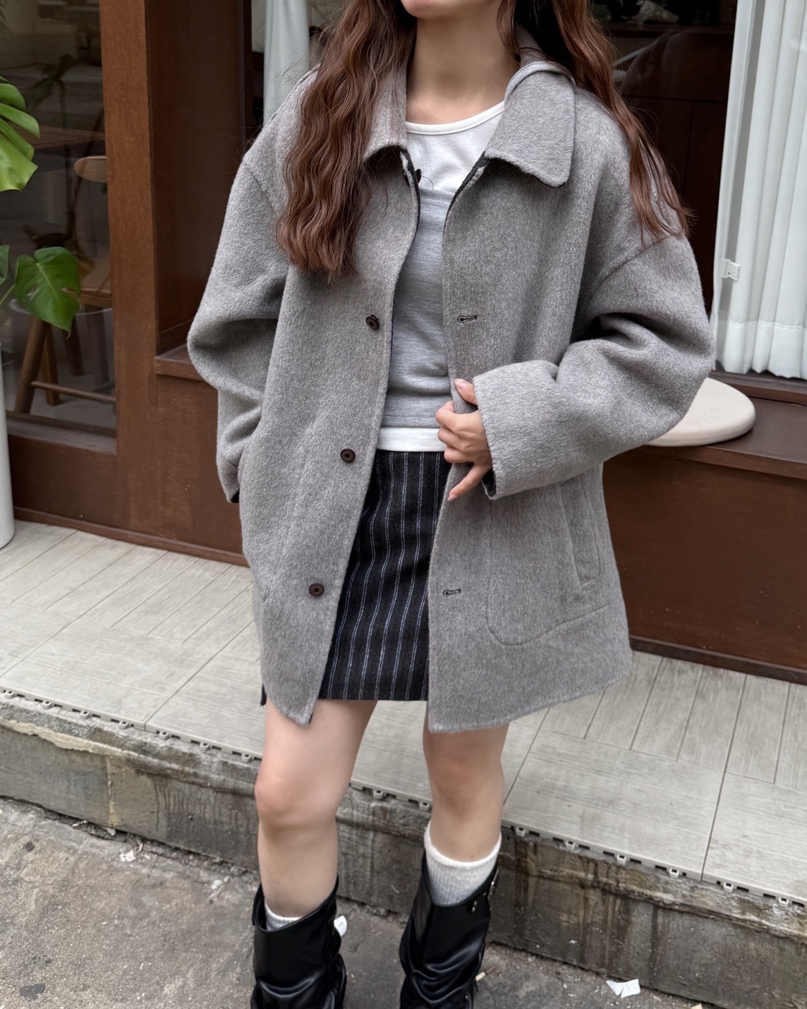 <快速出貨> NV16 雙面羊毛大衣 三色