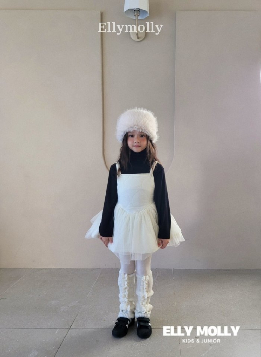 Ellymolly 絎縫芭蕾澎紗細肩連身裙 / 2色