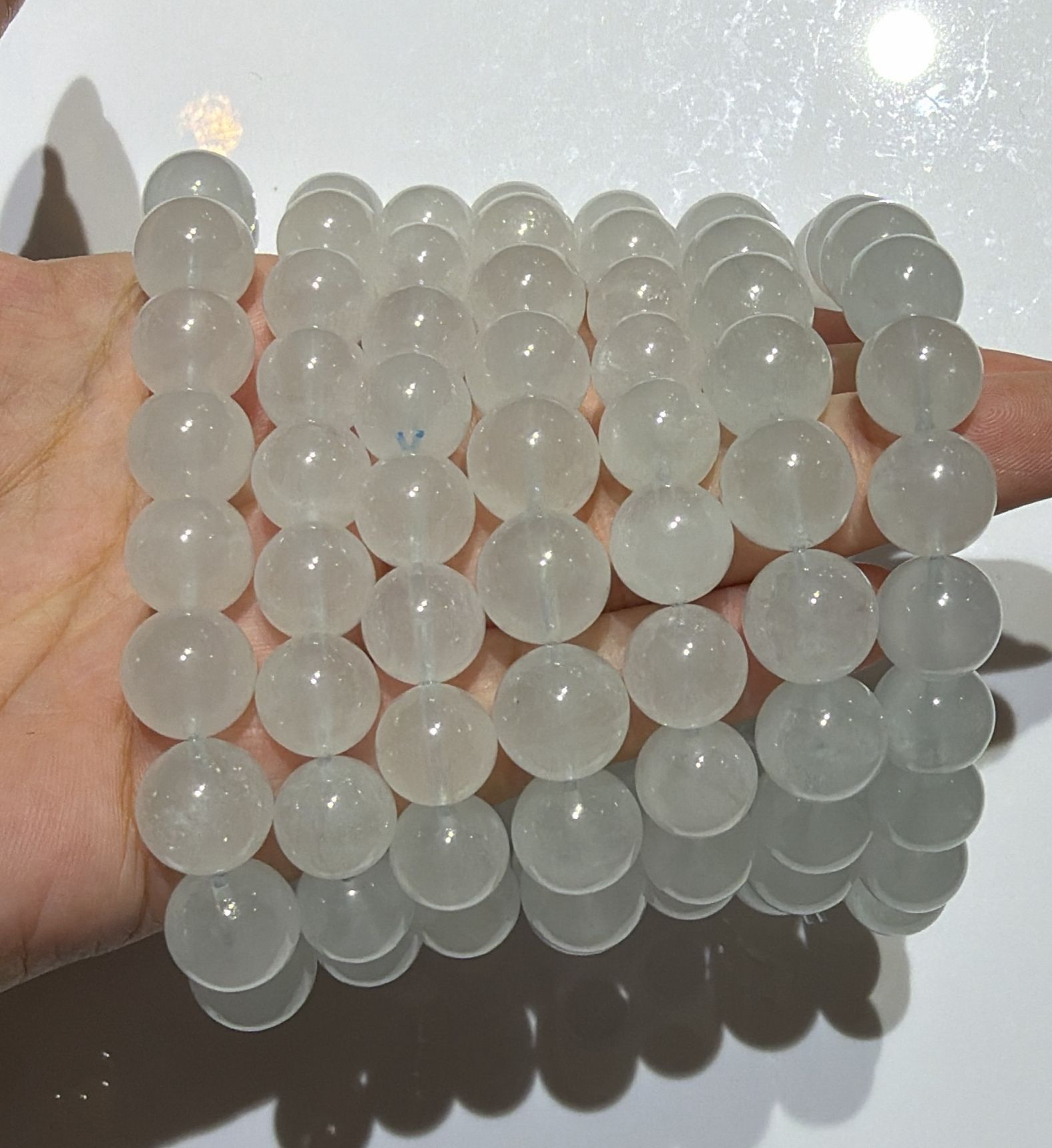 251115 - C95 10mm+冰川藍海藍寶手串