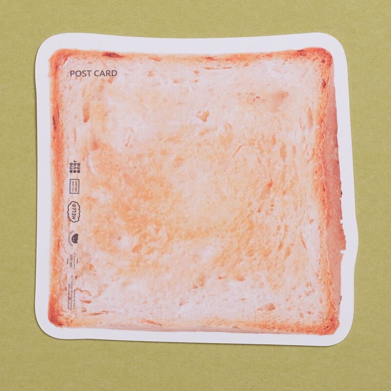 一比一吐司 大吐司 軋型明信片｜1/1工作室