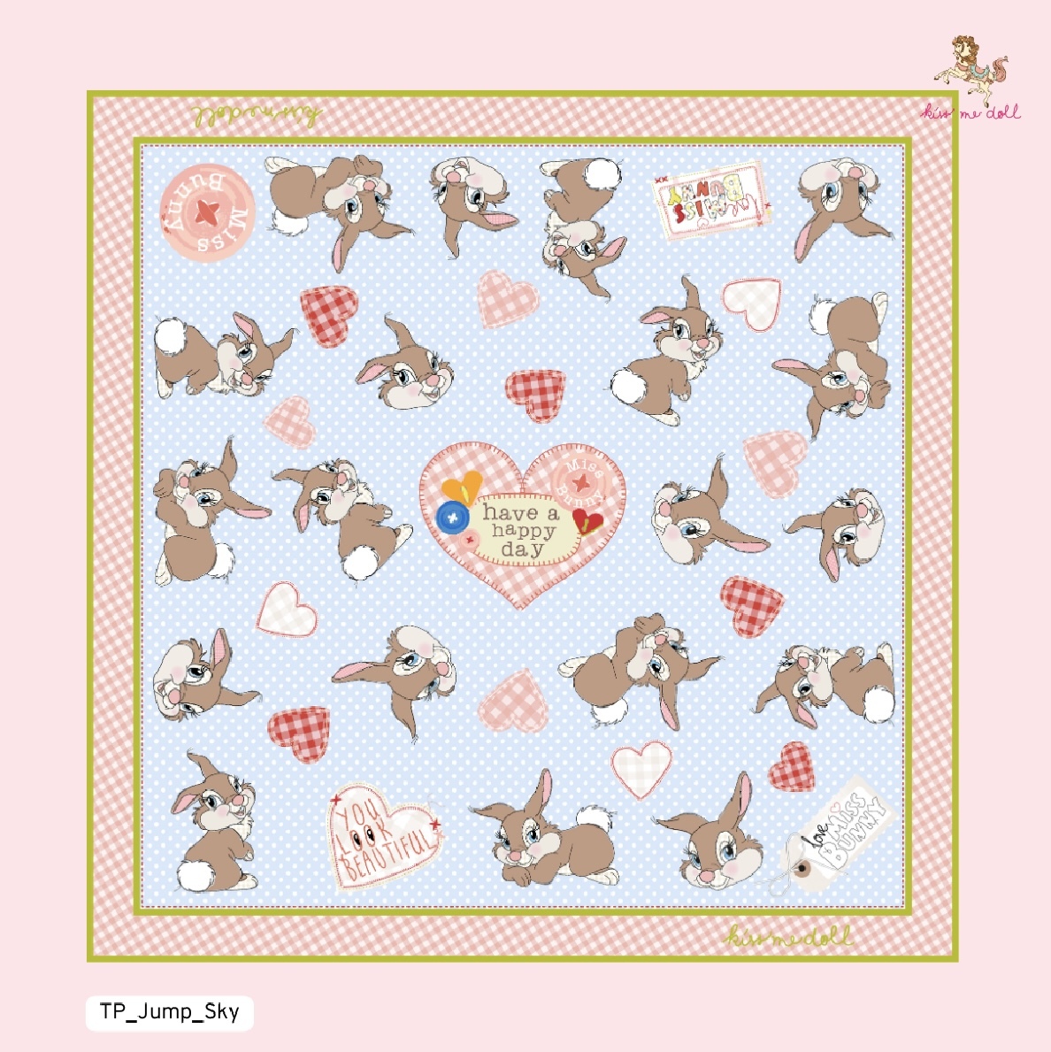 KISS ME DOLL - 真絲絲巾 ( JUMP)