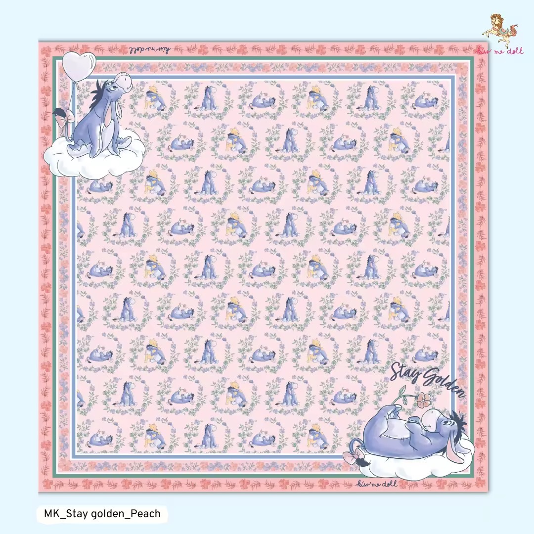 KISS ME DOLL - 真絲絲巾 (  EEYORE )