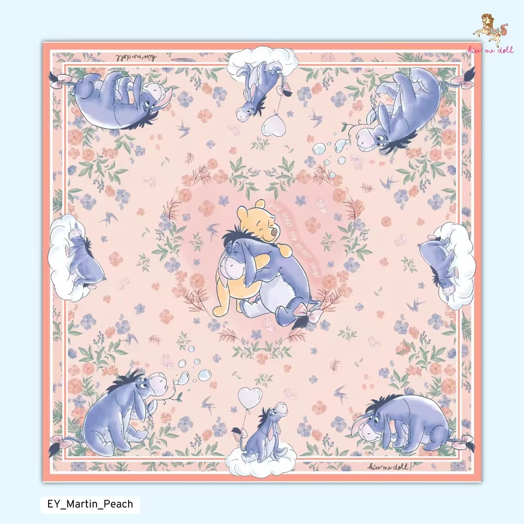 KISS ME DOLL - 真絲絲巾 (  EEYORE )
