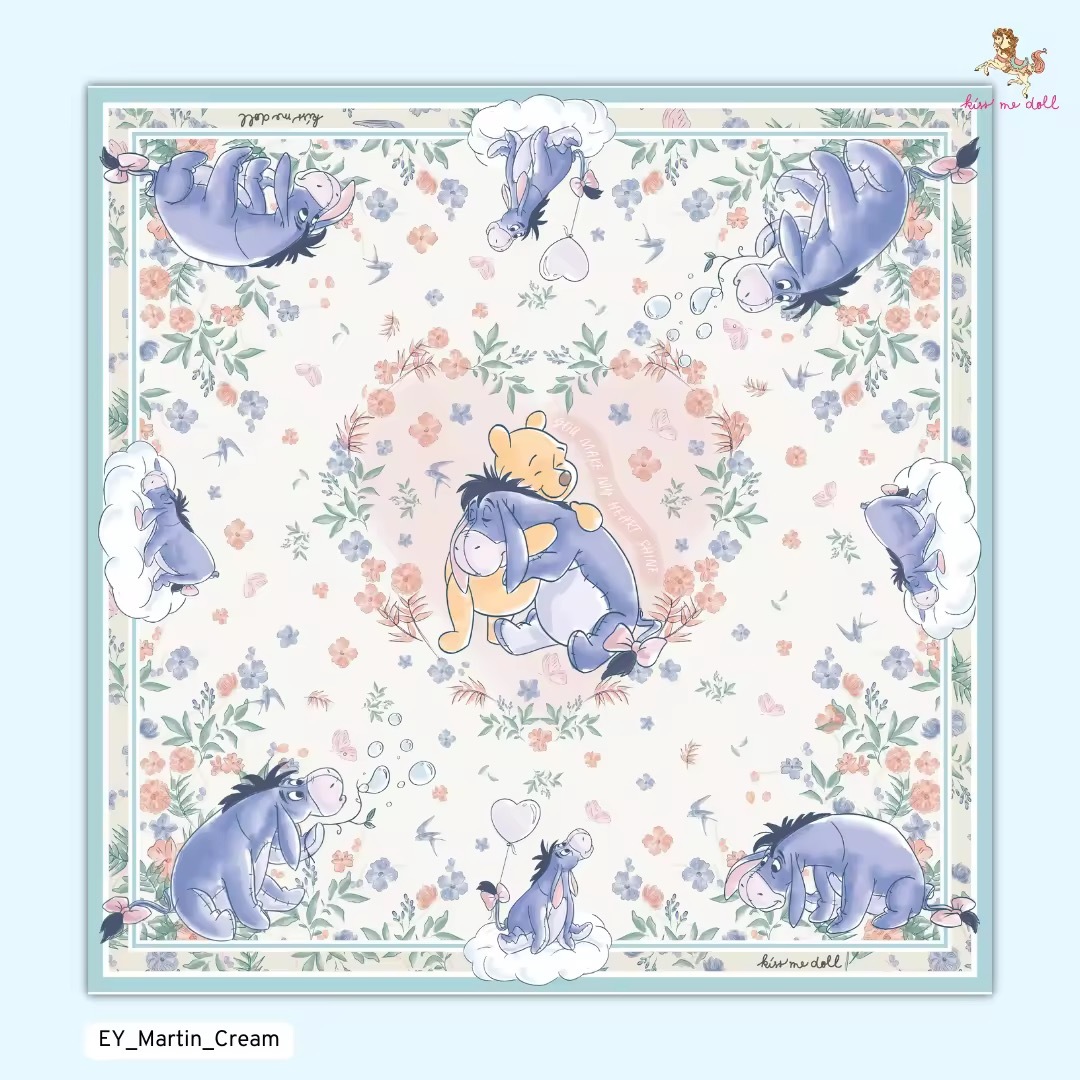 KISS ME DOLL - 真絲絲巾 (  EEYORE )