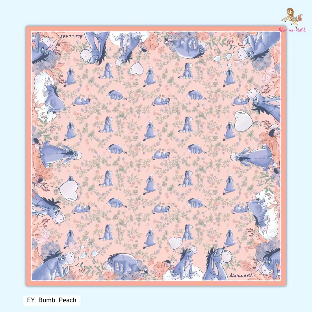 KISS ME DOLL - 真絲絲巾 (  EEYORE)