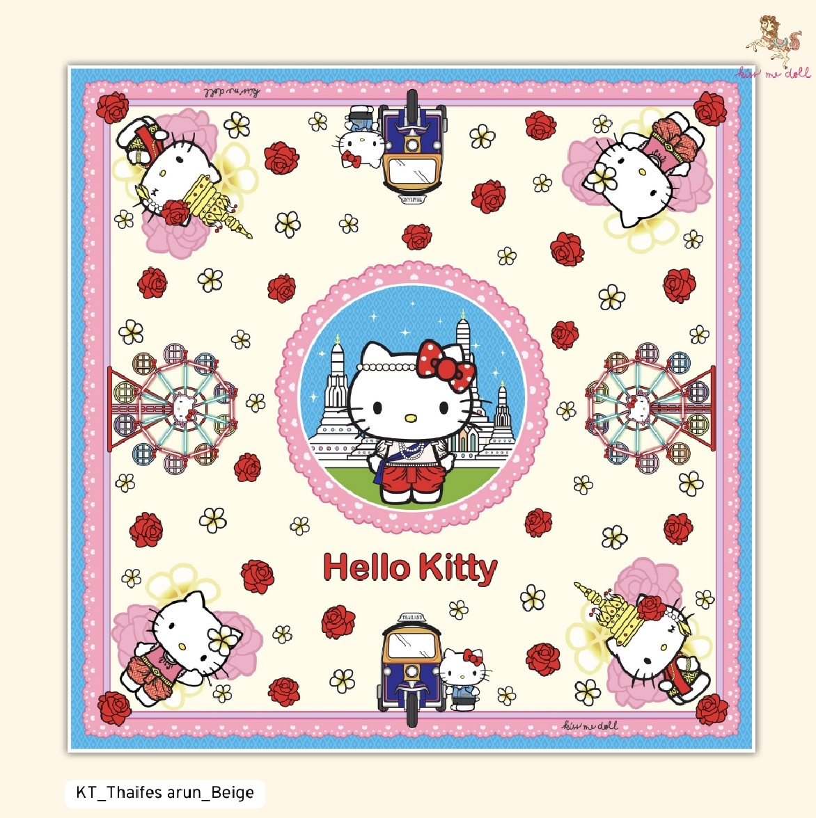 KISS ME DOLL - 真絲絲巾 ( HELLO KITTY )
