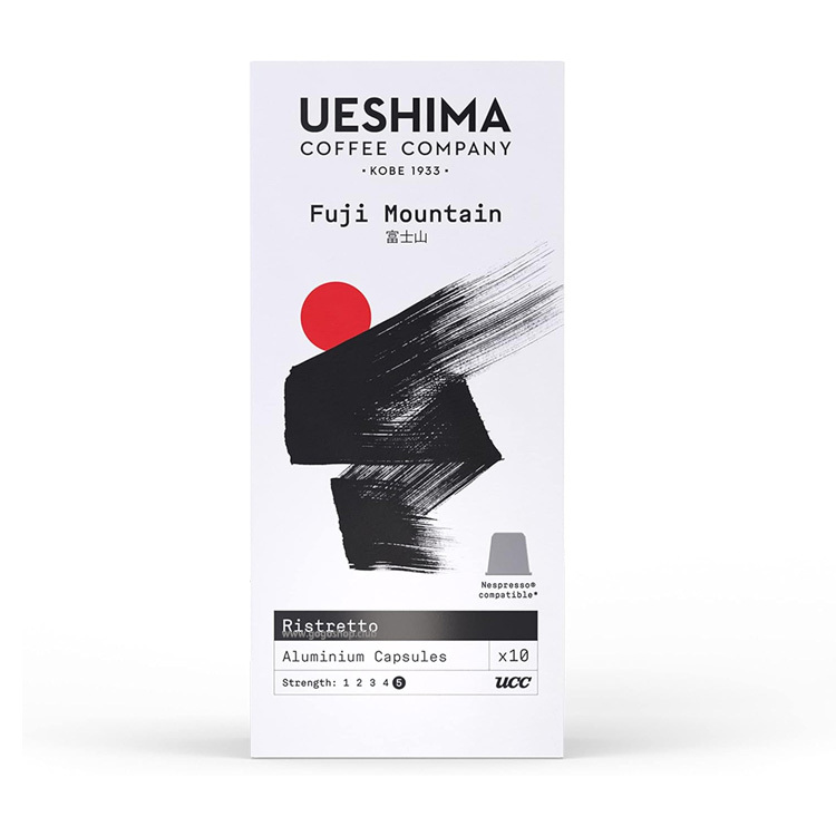 日本上島珈琲 Fuji Mountain 富士山 Ristretto 咖啡膠囊 (10 粒裝) - 兼容 Nespresso