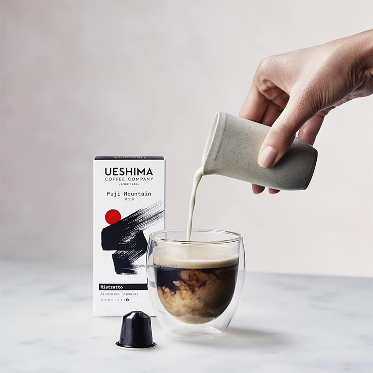 日本上島珈琲 Fuji Mountain 富士山 Ristretto 咖啡膠囊 (10 粒裝) - 兼容 Nespresso
