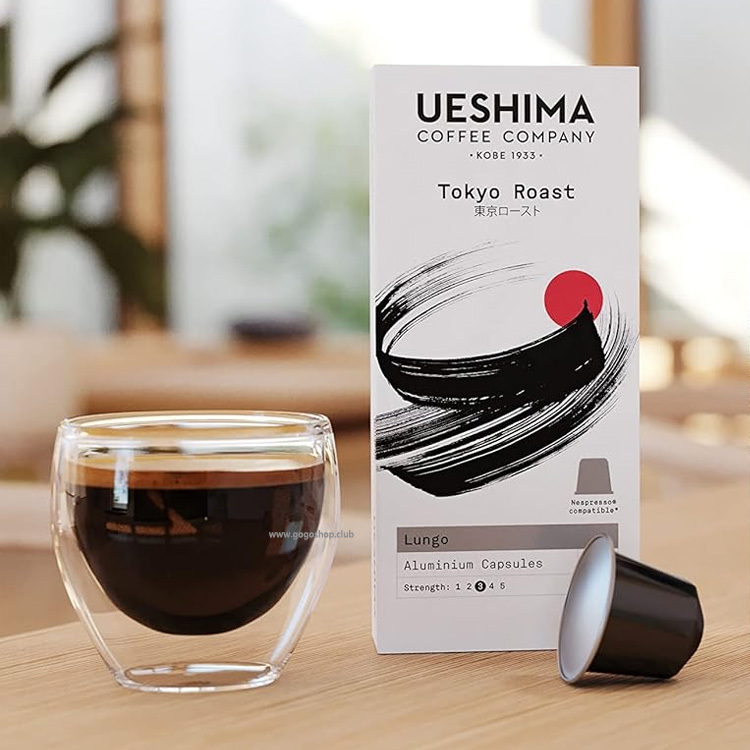 日本上島珈琲 Tokyo Roast 東京烘焙風味 Lungo 咖啡膠囊 (10 粒裝) - 兼容 Nespresso