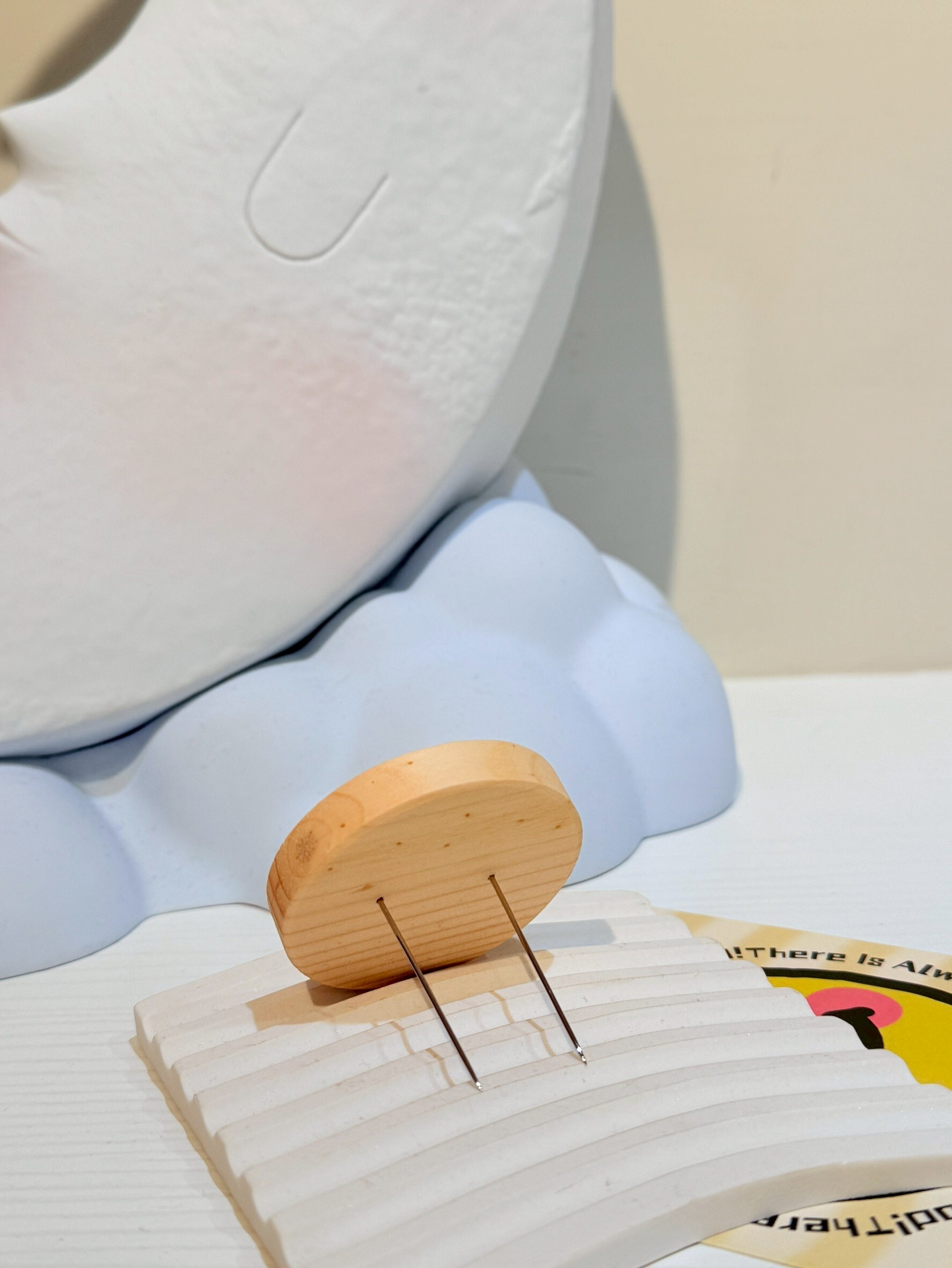 『雙針』公仔針針小底座『直徑5cm』