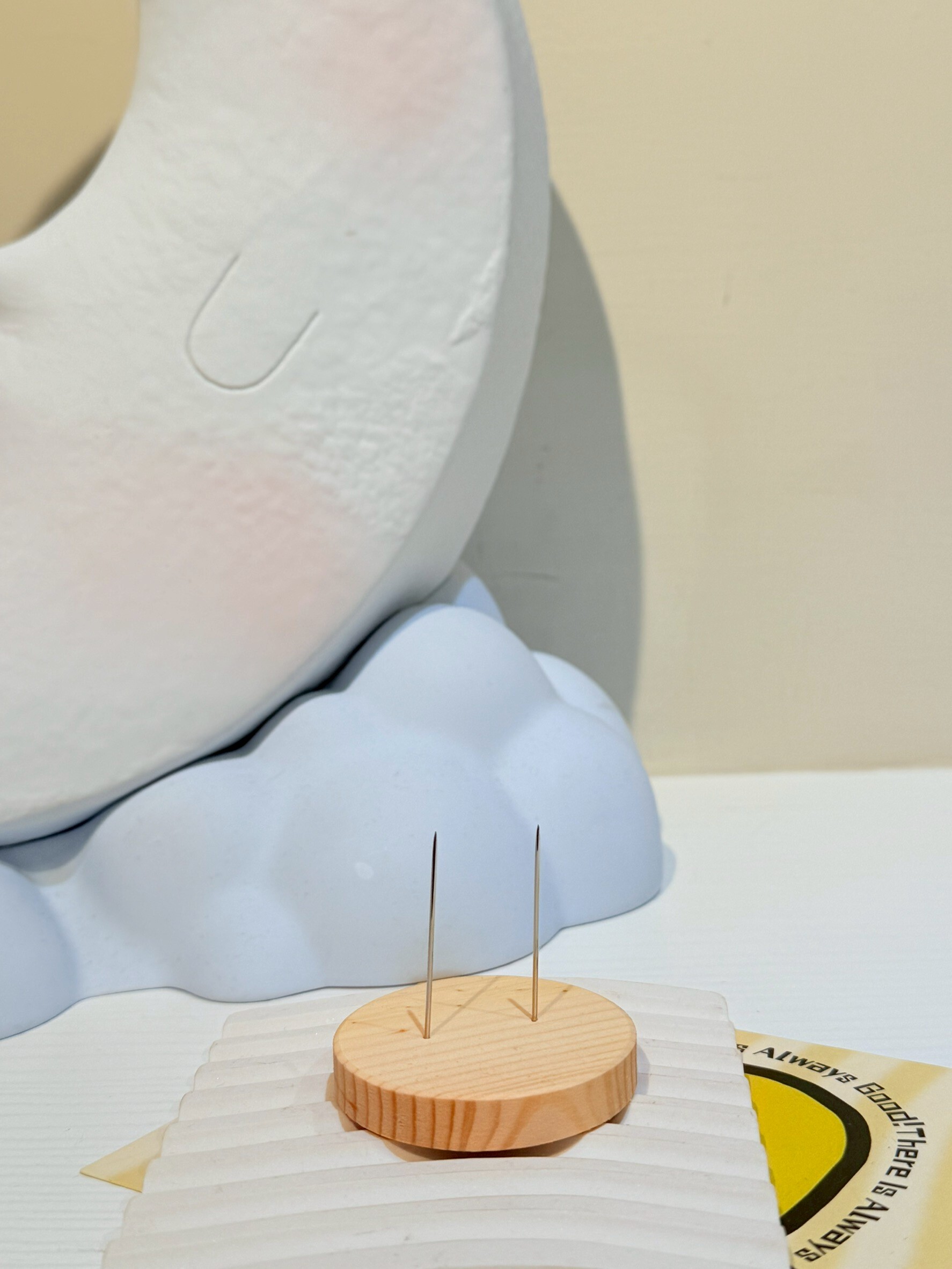 『雙針』公仔針針小底座『直徑5cm』