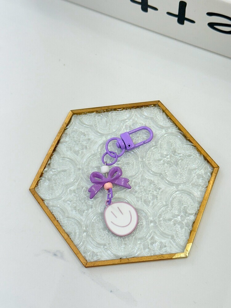 笑臉蝴蝶結小吊飾