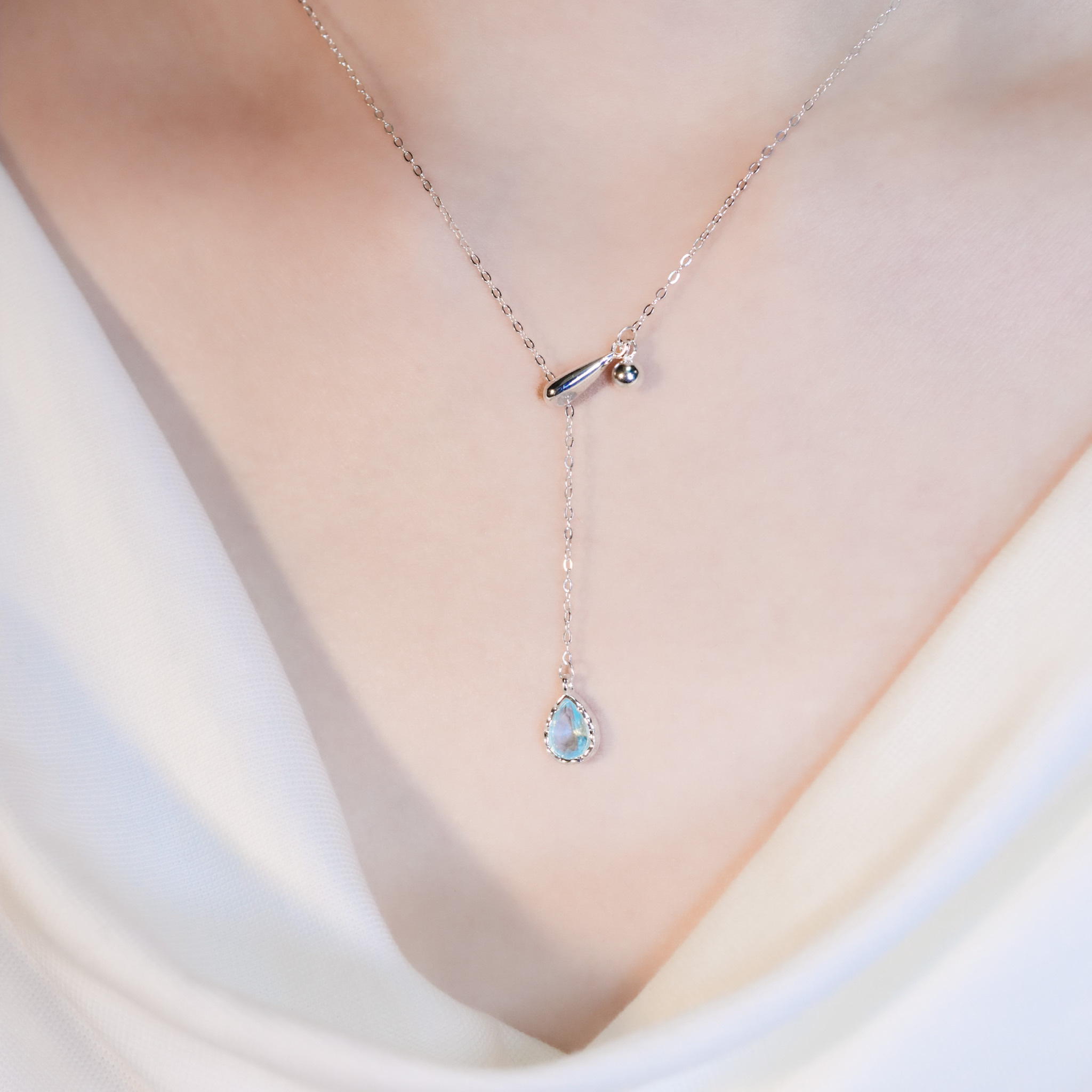 | 925純銀・白金 | 漫藍點滴記錄項鍊 | NE1515 |