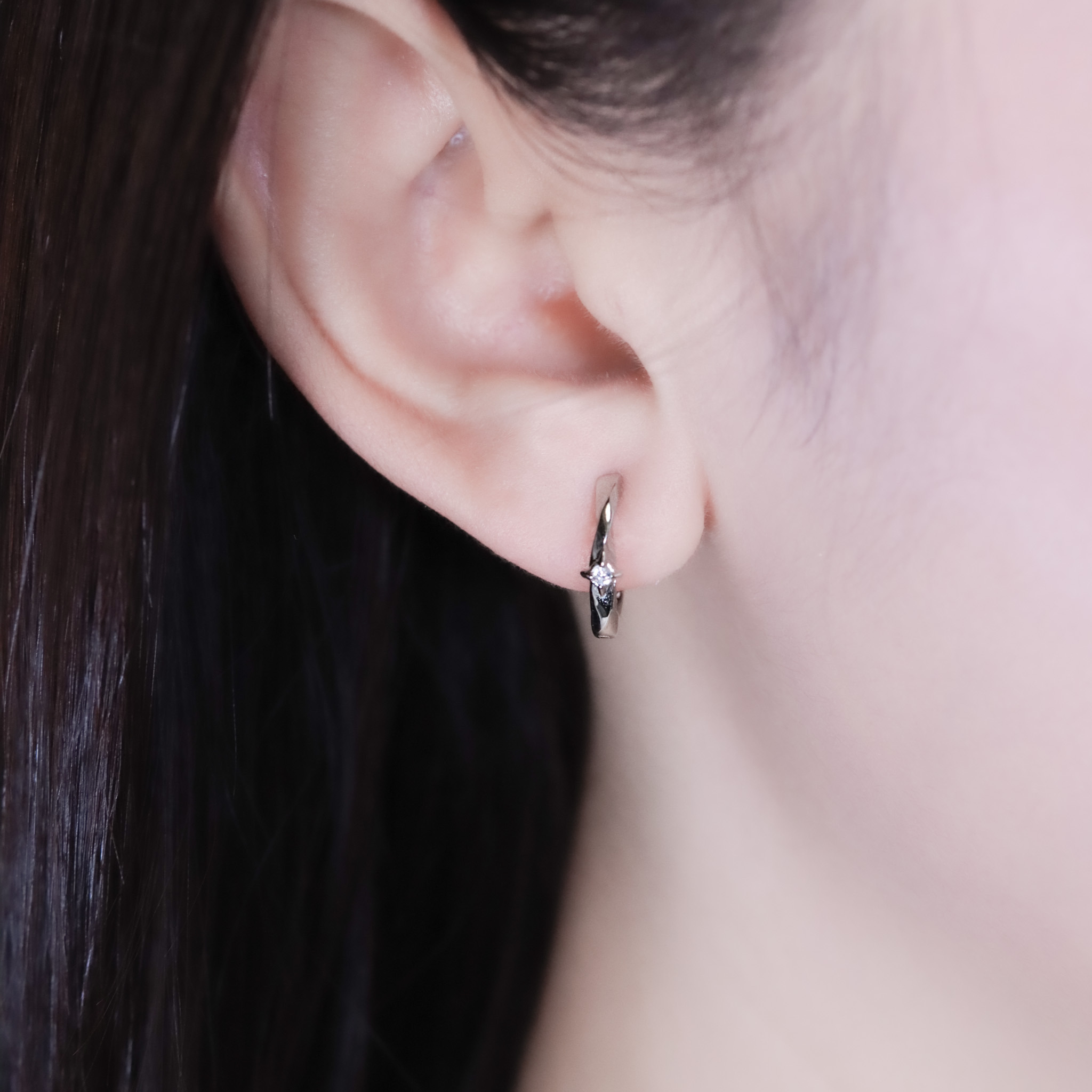 | 925純銀・白金 | 轉身是星晴耳環 | EA1074 |