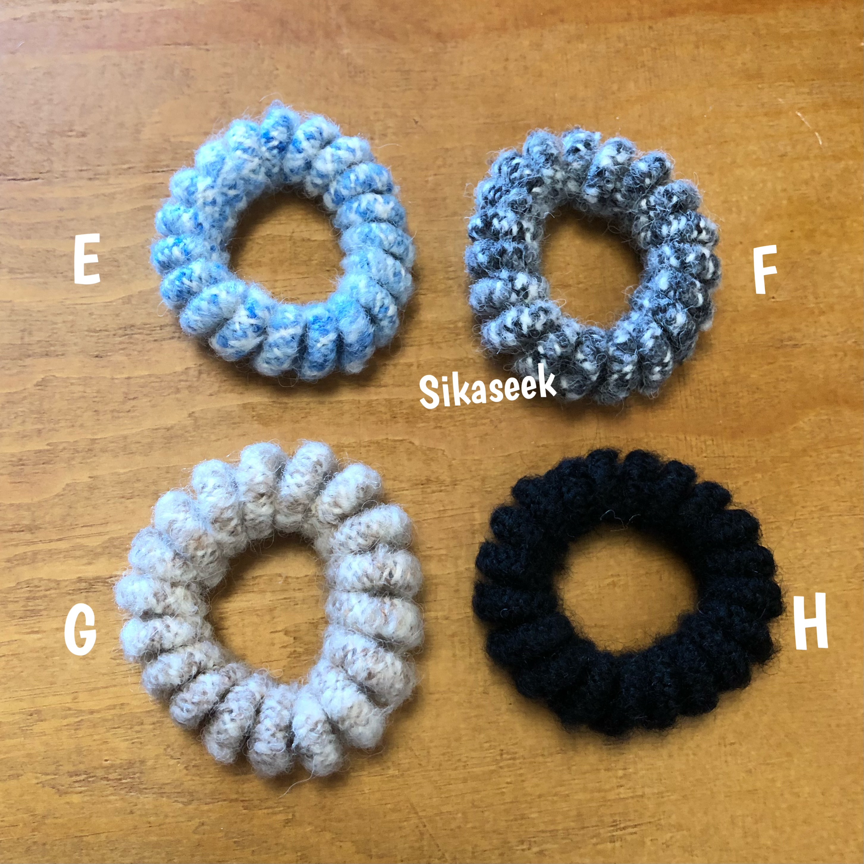 秋冬毛絨 電話繩 橡筋