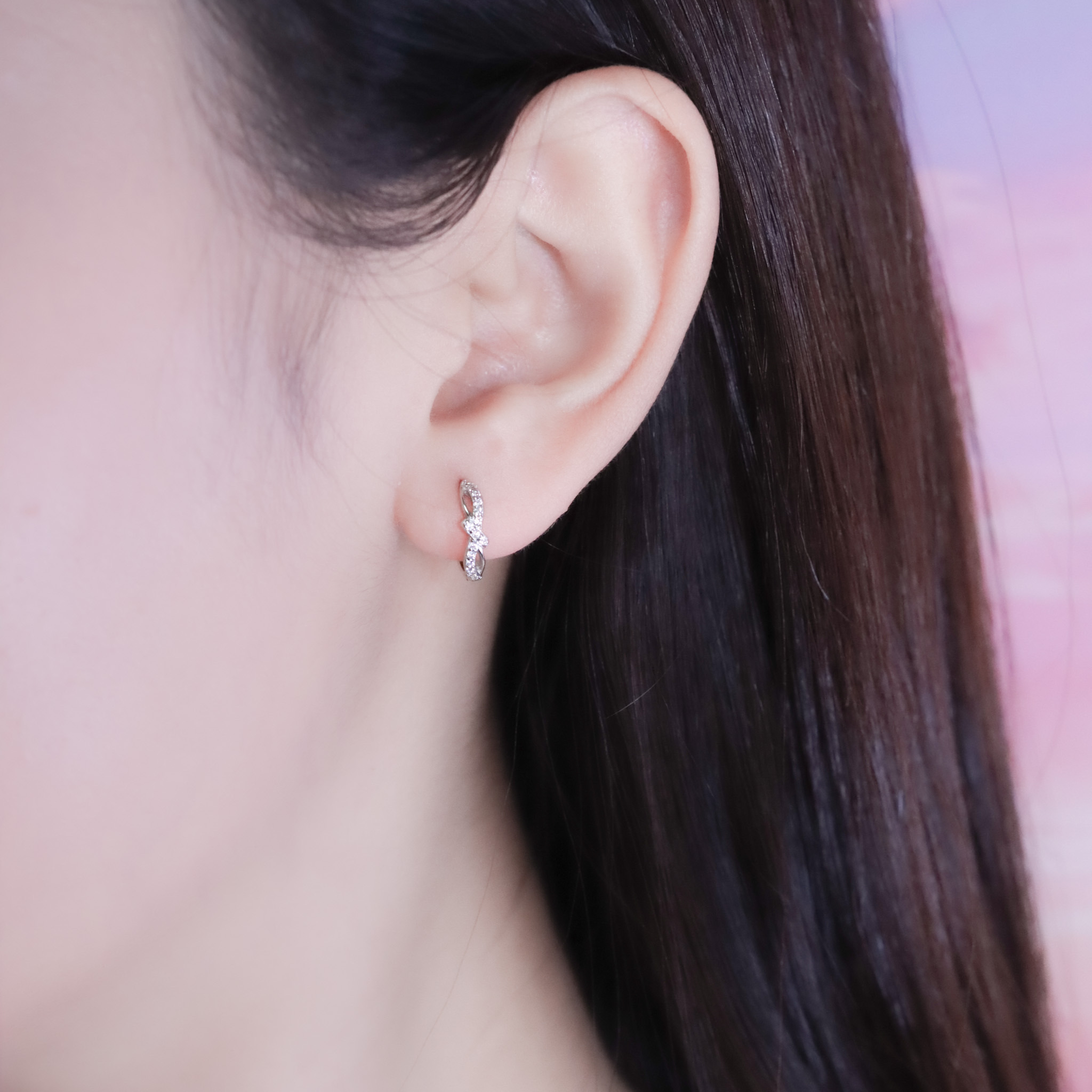 | 925純銀・白金・玫瑰金 | 生命的饋贈耳環2.0 (銀/玫瑰金) | EA1072 |