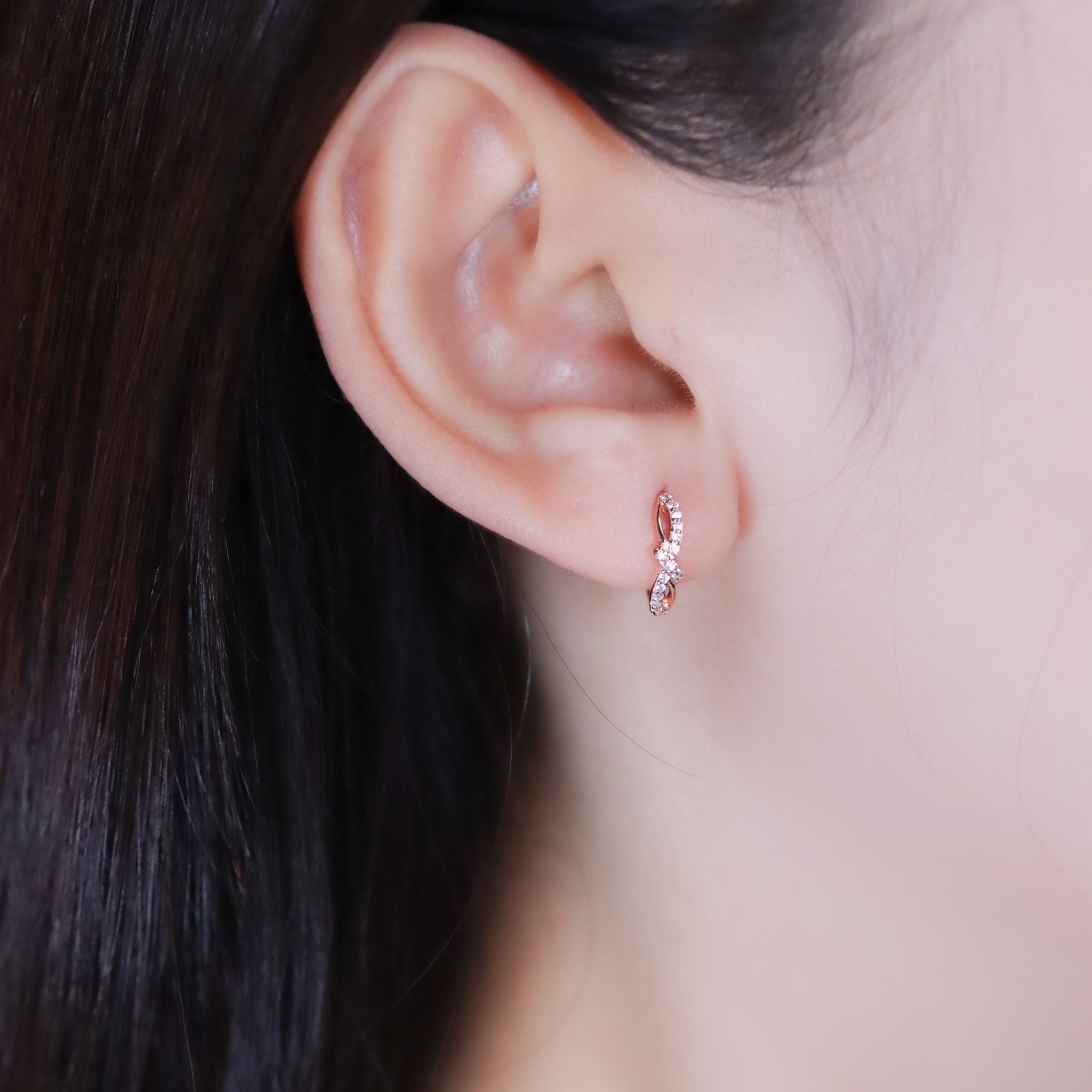 | 925純銀・白金・玫瑰金 | 生命的饋贈耳環2.0 (銀/玫瑰金) | EA1072 |