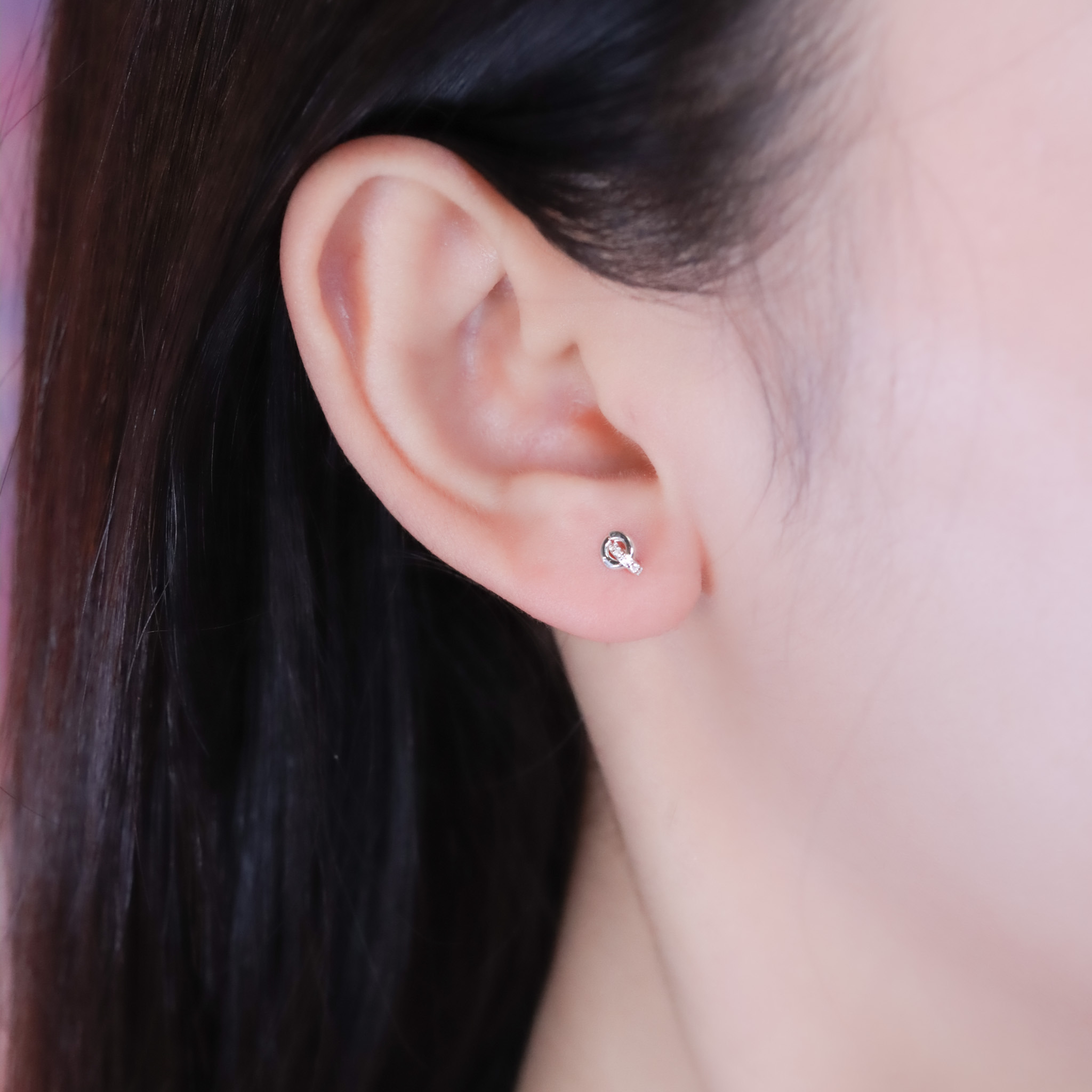 | 999足銀 | 迷你不分開耳環 | EA1068 |