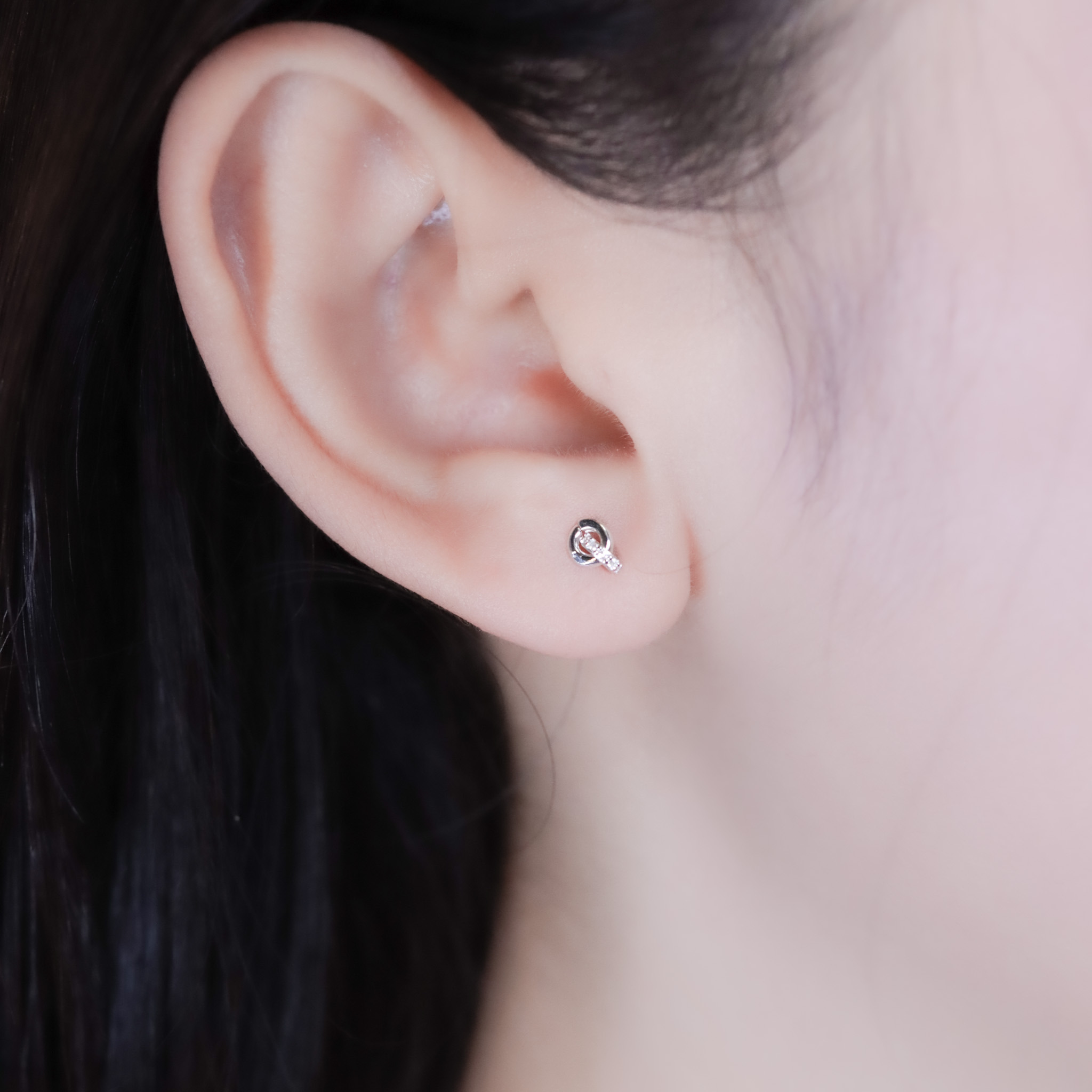 | 999足銀 | 迷你不分開耳環 | EA1068 |