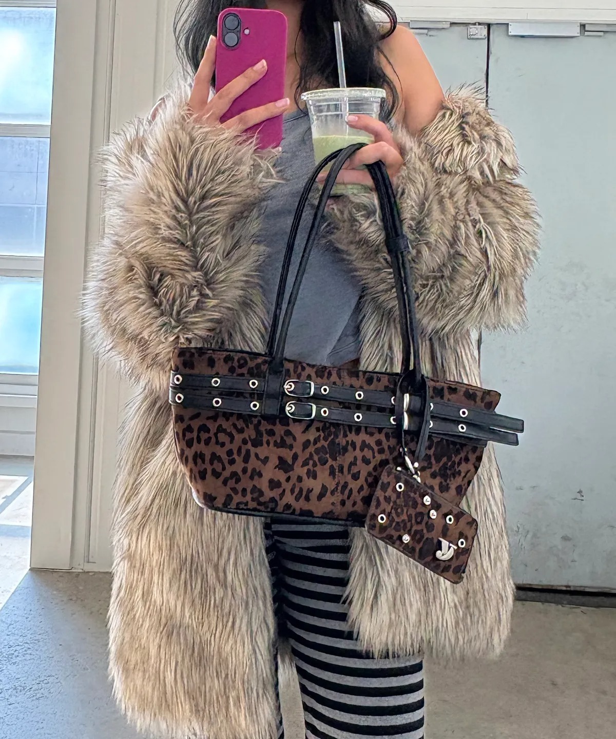 Yeomim Y Button Wallet (leopard)