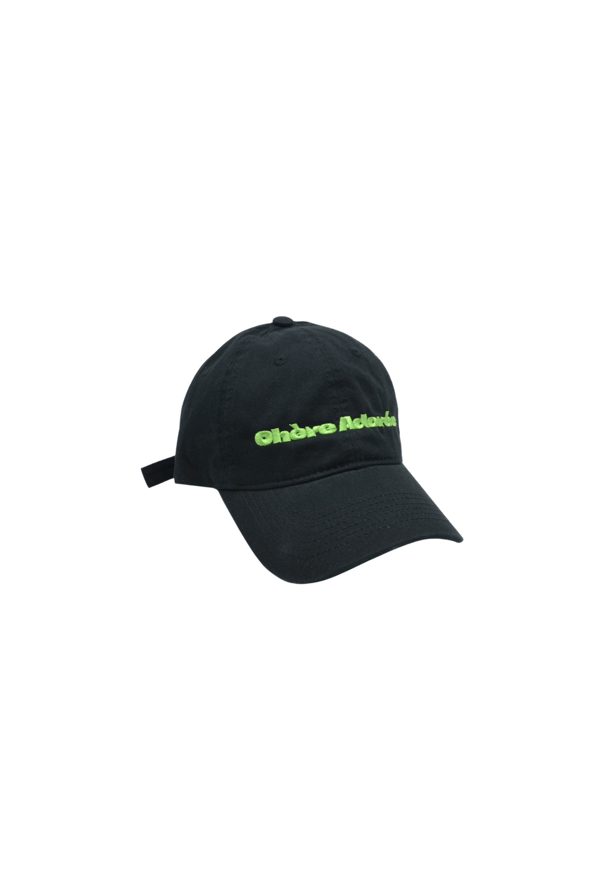 斜紋亮面刺繡帽－Green