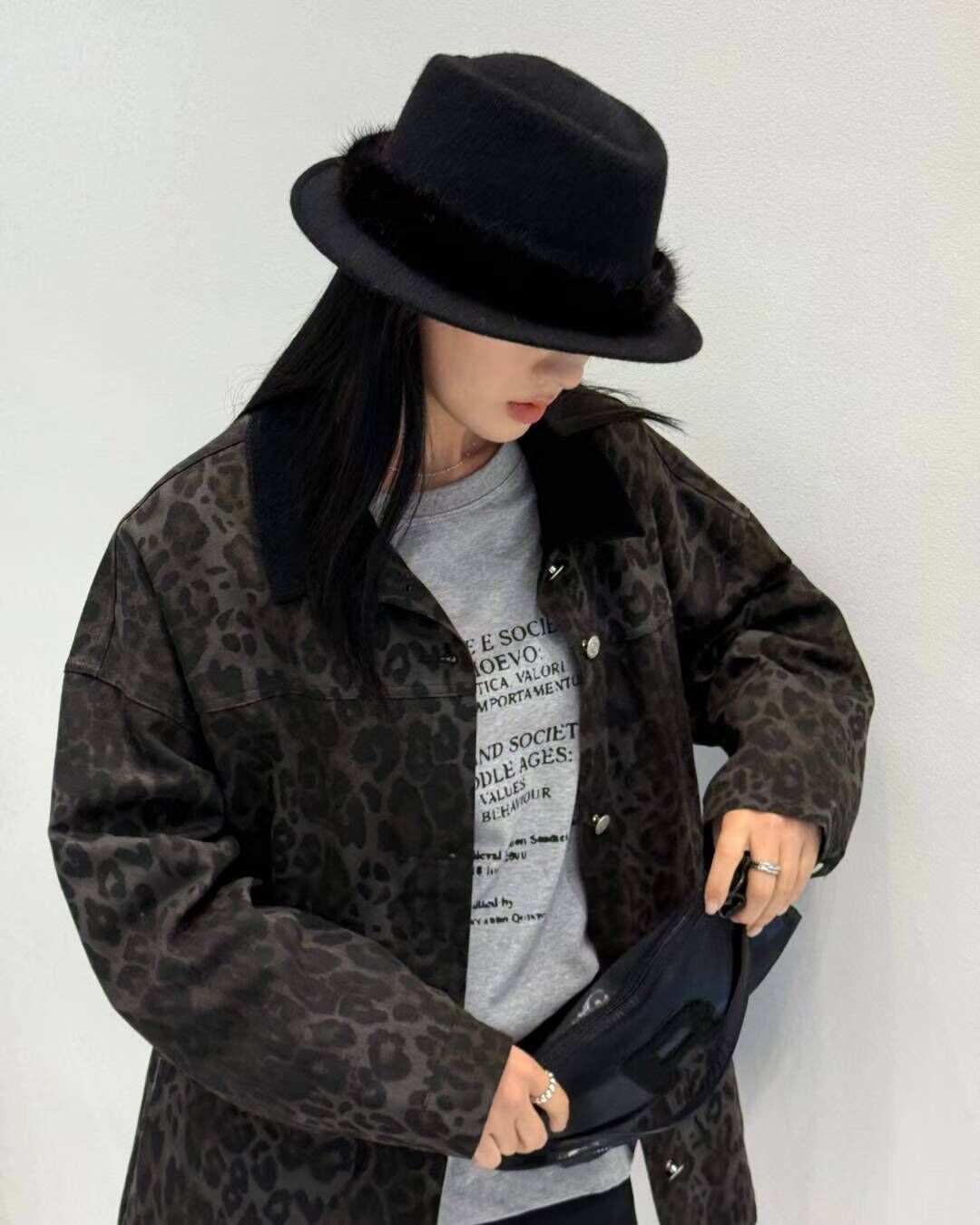 RB5254 水貂毛軟呢羊毛帽