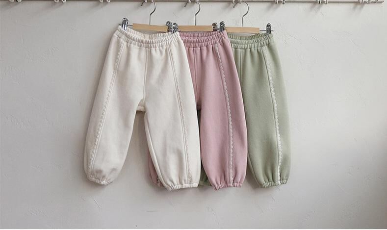 韓系 收腿寬鬆加絨休閒衛褲