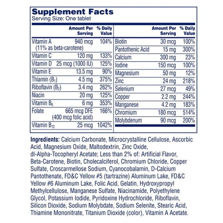 One A Day Women’s 50+ Healthy Advantage Multivitamin,300 tablets [Exp:10/2026]