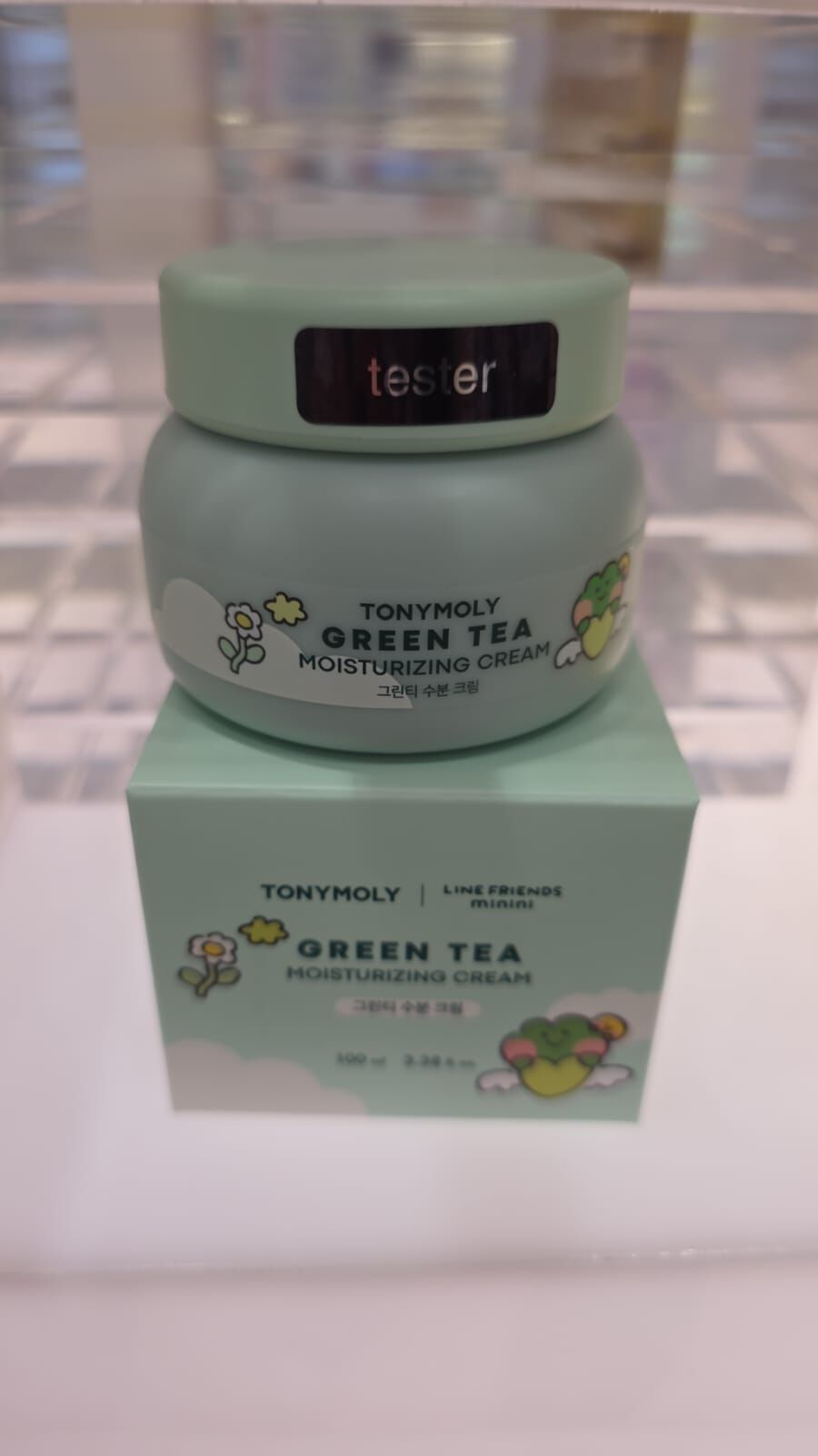 KE1605  綠茶水潤面霜大容量100mL  149x1/  290x2