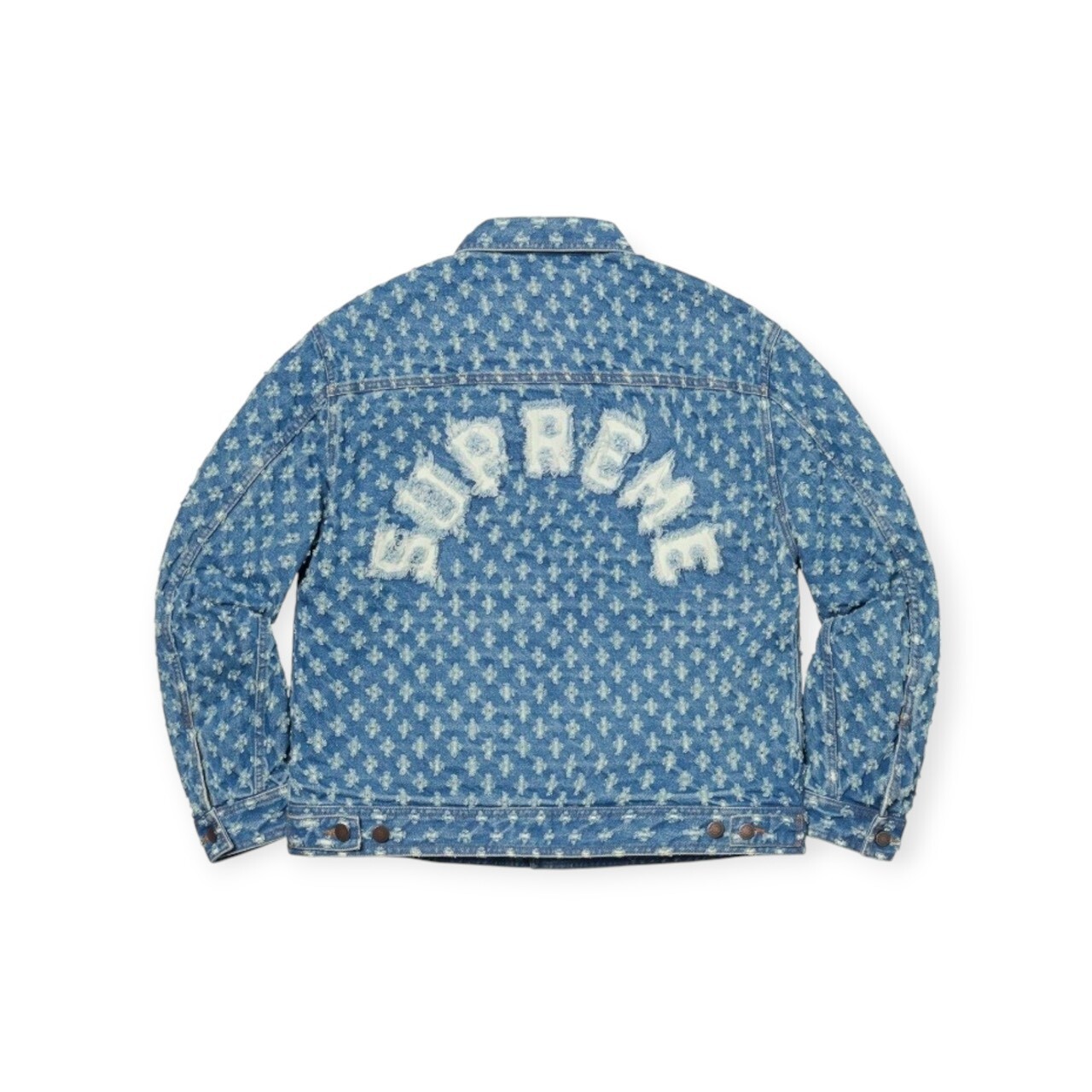 SUPREME 20SS HOLE PUNCH DENIM TRUCKER JKT BLUE SIZE S