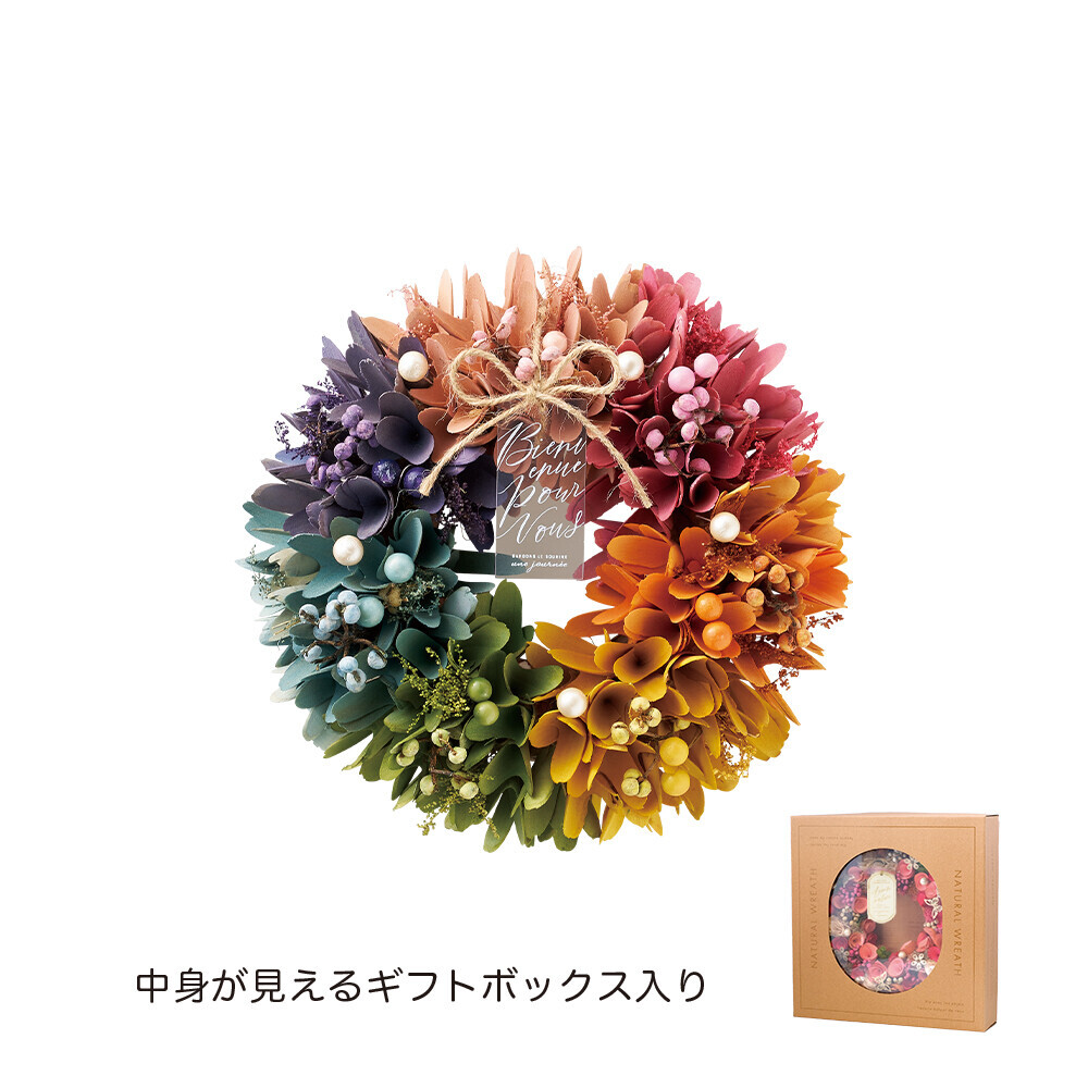 日式聖誕花圈25CM (非日本製)