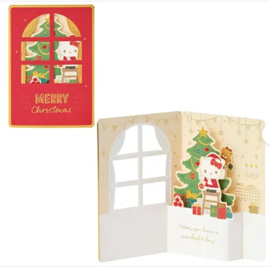 日本SANRIO立體聖誕卡 (非日本製)