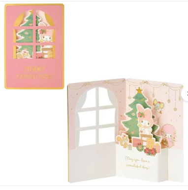 日本SANRIO立體聖誕卡 (非日本製)