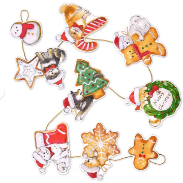 日本柴犬聖誕紙條 (非日本製)