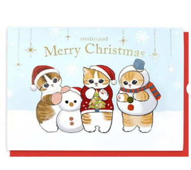 日本Mofusand立體聖誕卡 (非日本製)