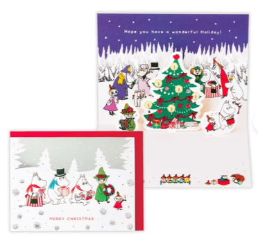 日本MOOMIN立體聖誕卡 (非日本製)